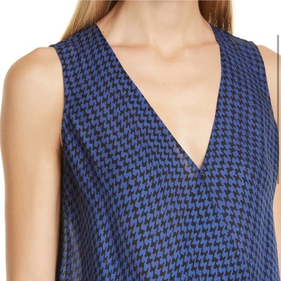 L'AGENCE Mila Draped Sleeveless Silk  Blouse - Picture 2 of 9